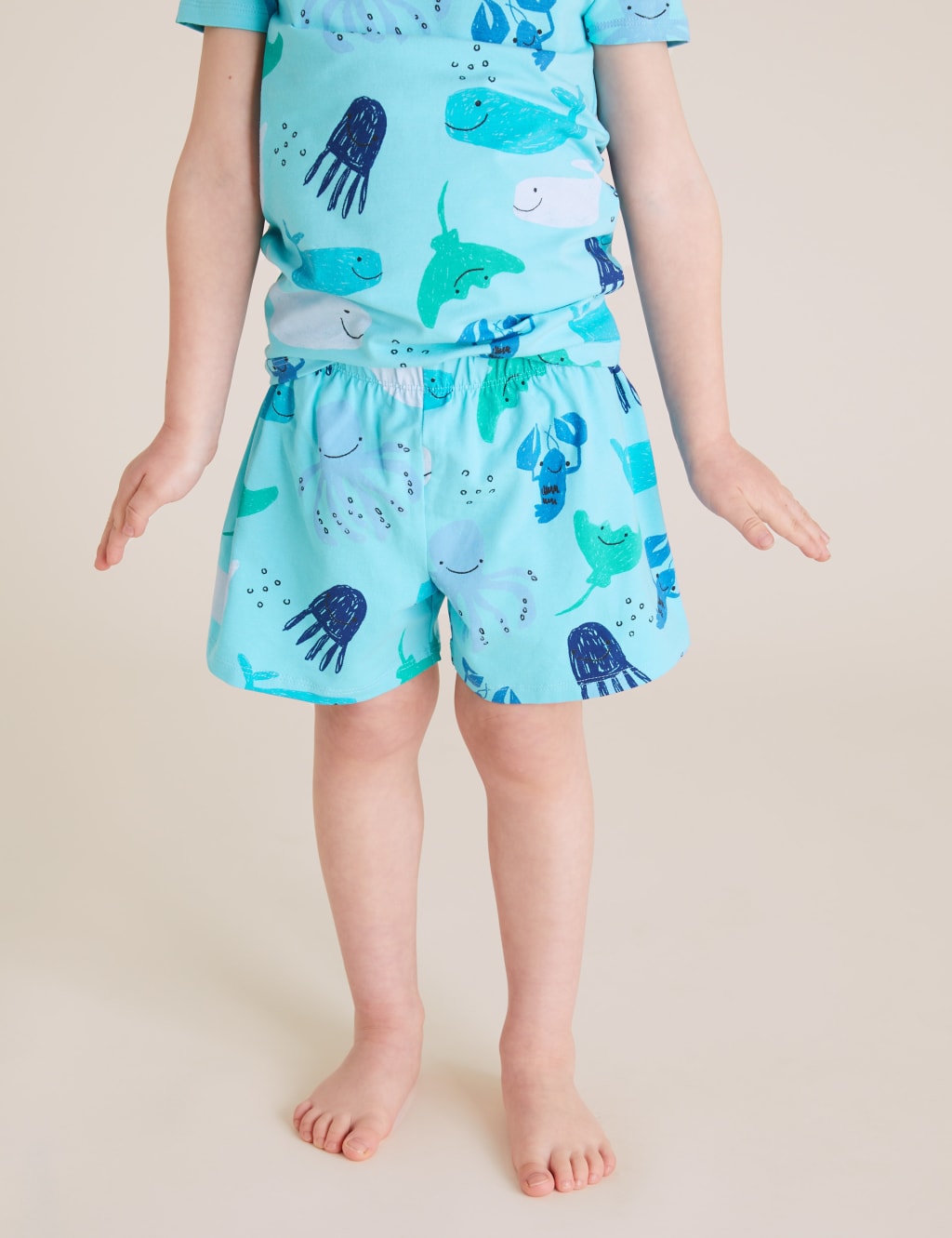 Cotton Sea Life Short Pyjamas (1-7 Yrs) 4 of 4