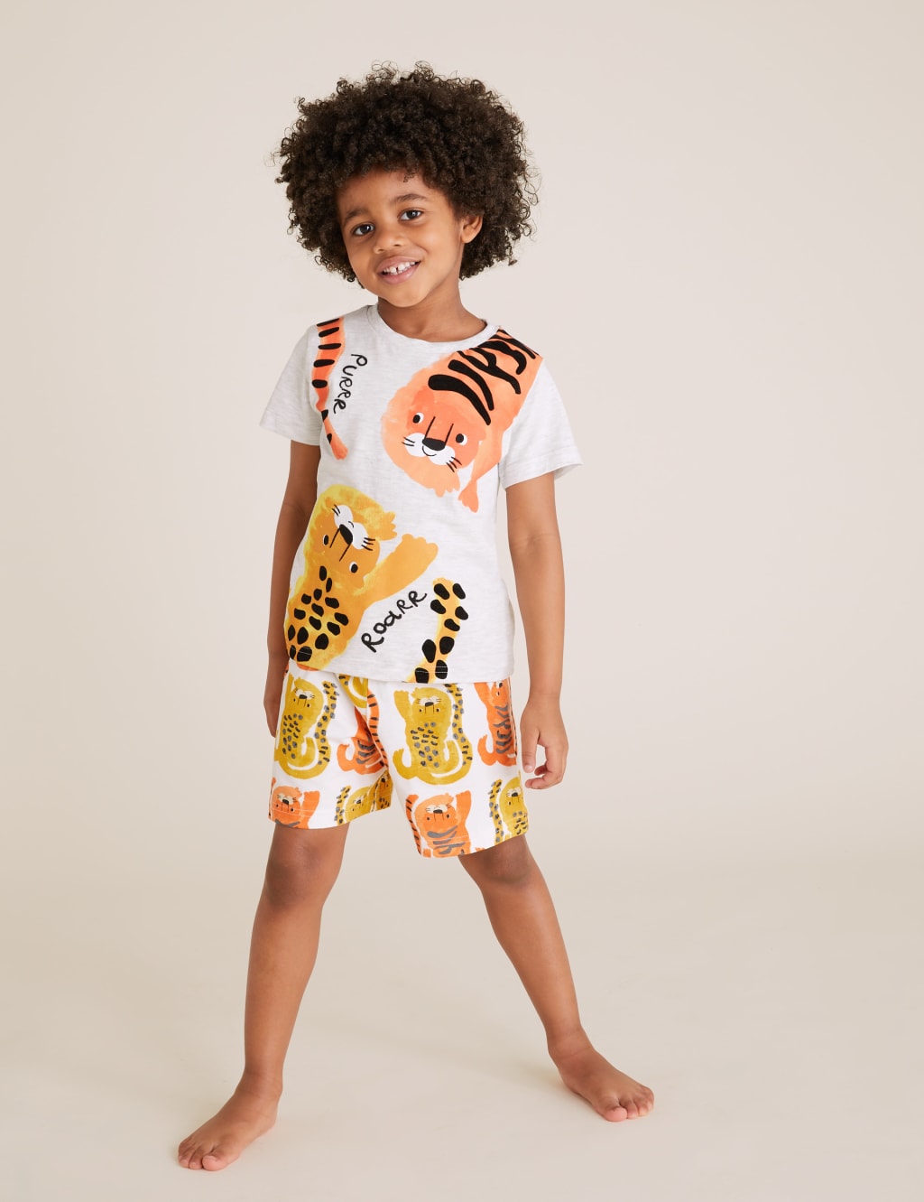 Cotton Animal Print Short Pyjama Set (1-7 Yrs) 1 of 5