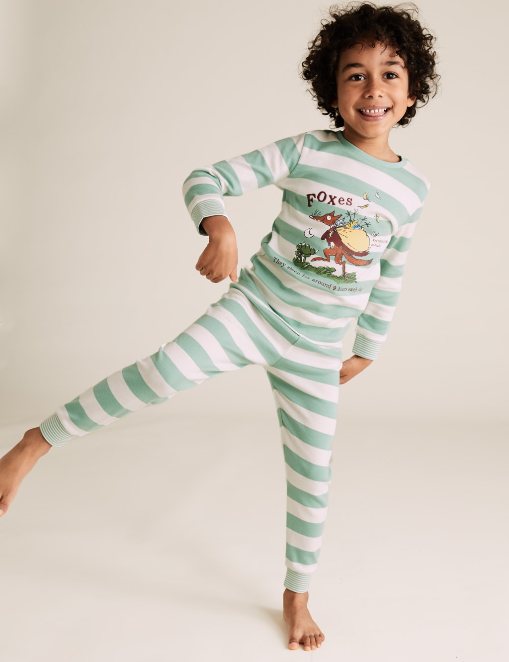 Roald Dahl NHM Fantastic Fox Pyjama Set 1 7 Yrs M S