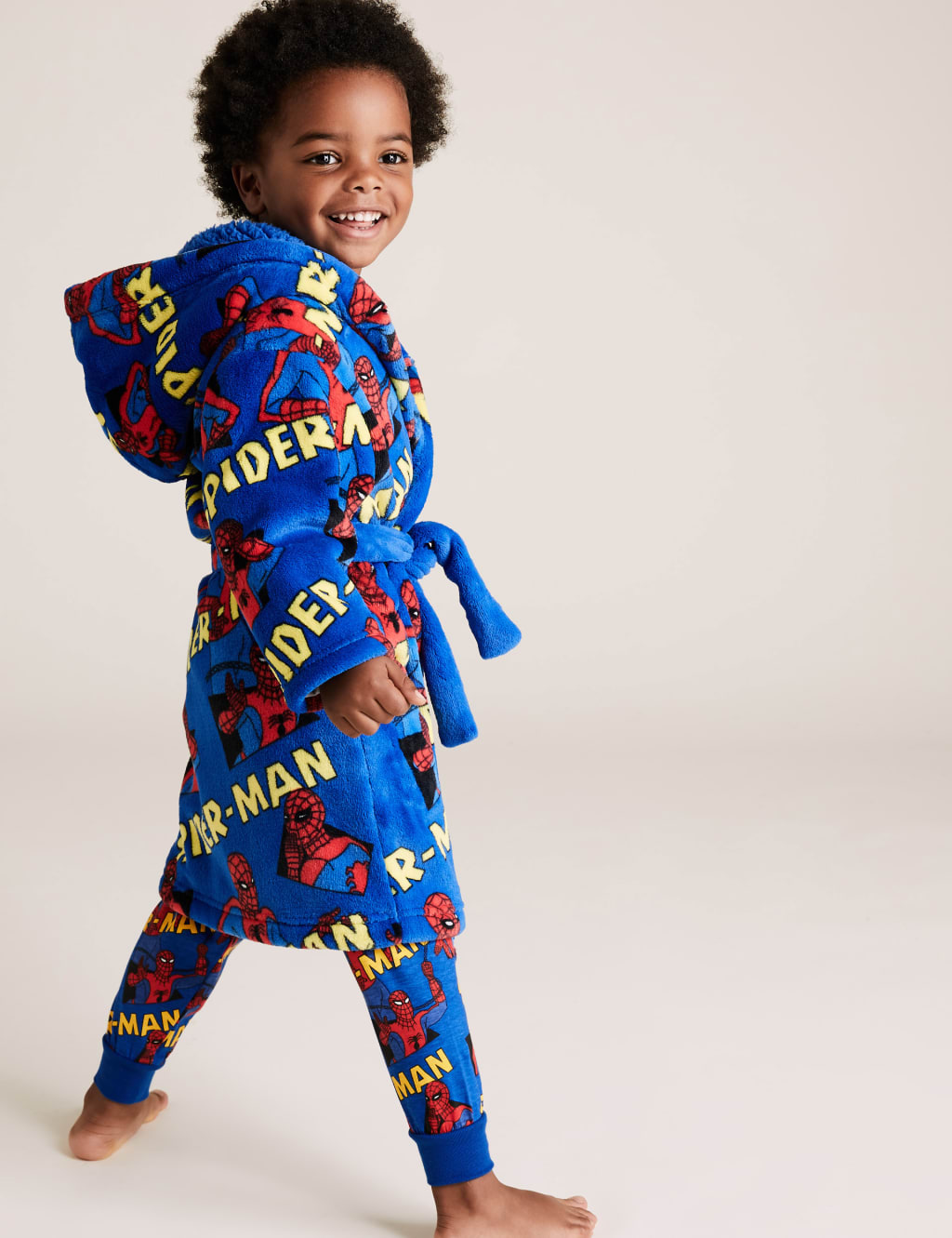 Fleece Spider-Man™ Dressing Gown (2-8 Yrs) 4 of 4