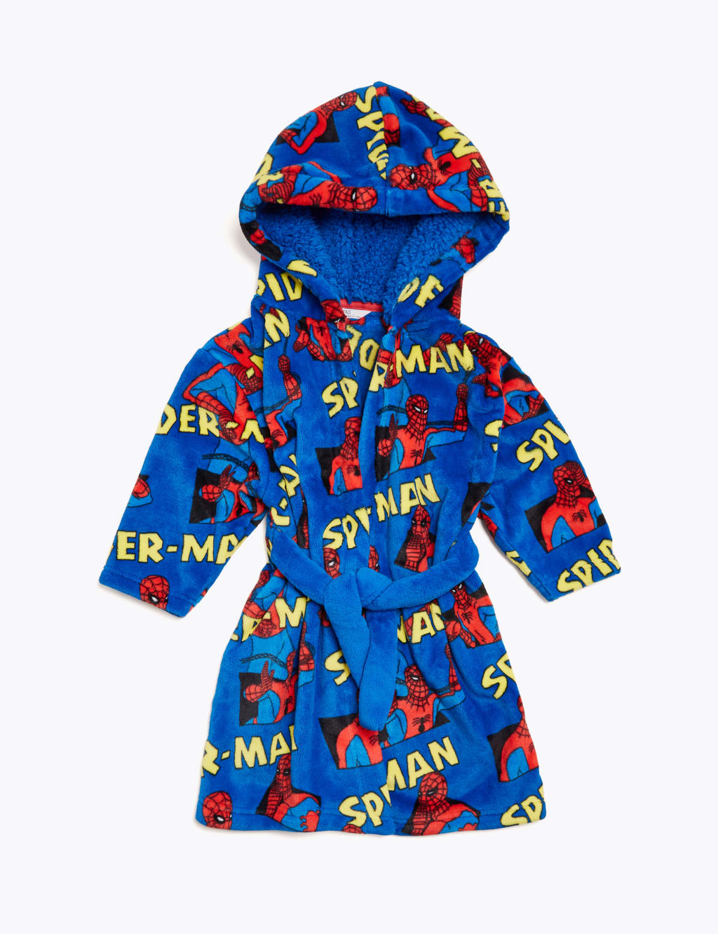 Fleece Spider Man Dressing Gown 2 8 Yrs M S