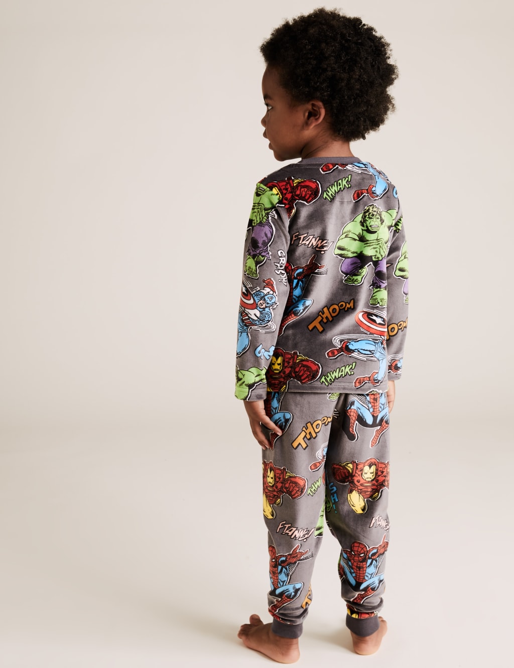 Velour Marvel™ Pyjama Set (2-8 Yrs) 3 of 4