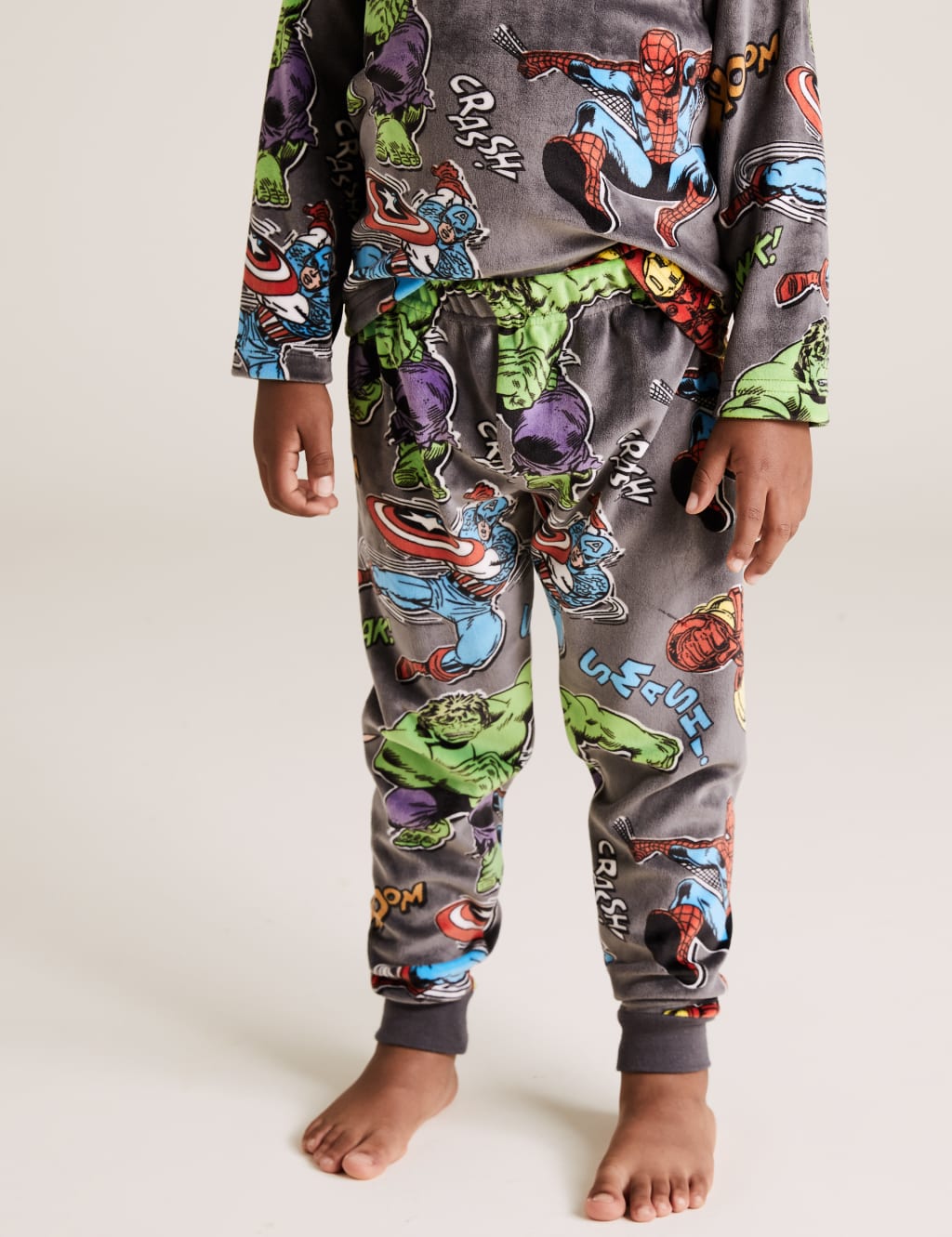 Velour Marvel Pyjama Set 2 8 Yrs M S