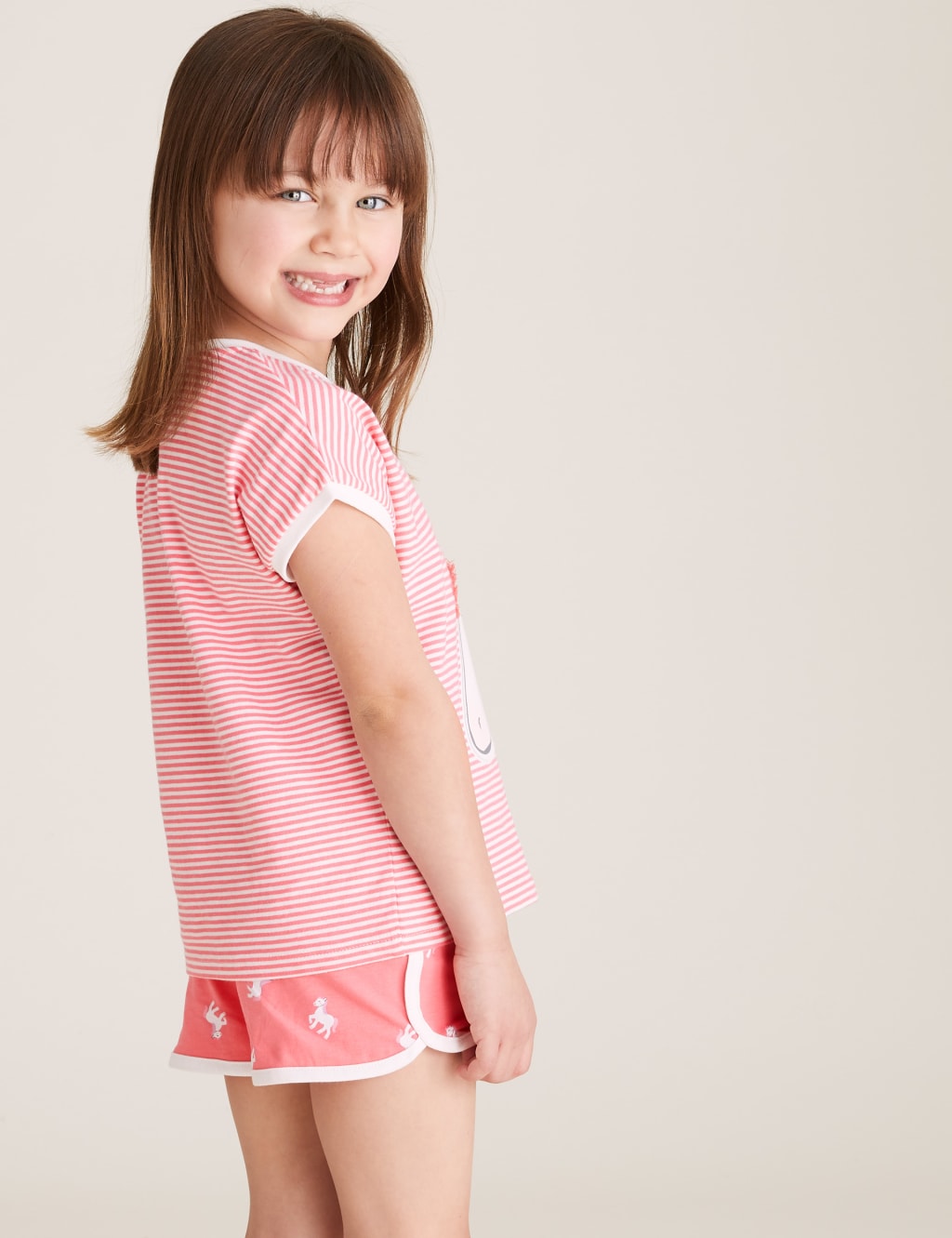 Pure Cotton Unicorn Short Pyjama Set (1-7 Yrs) 3 of 5