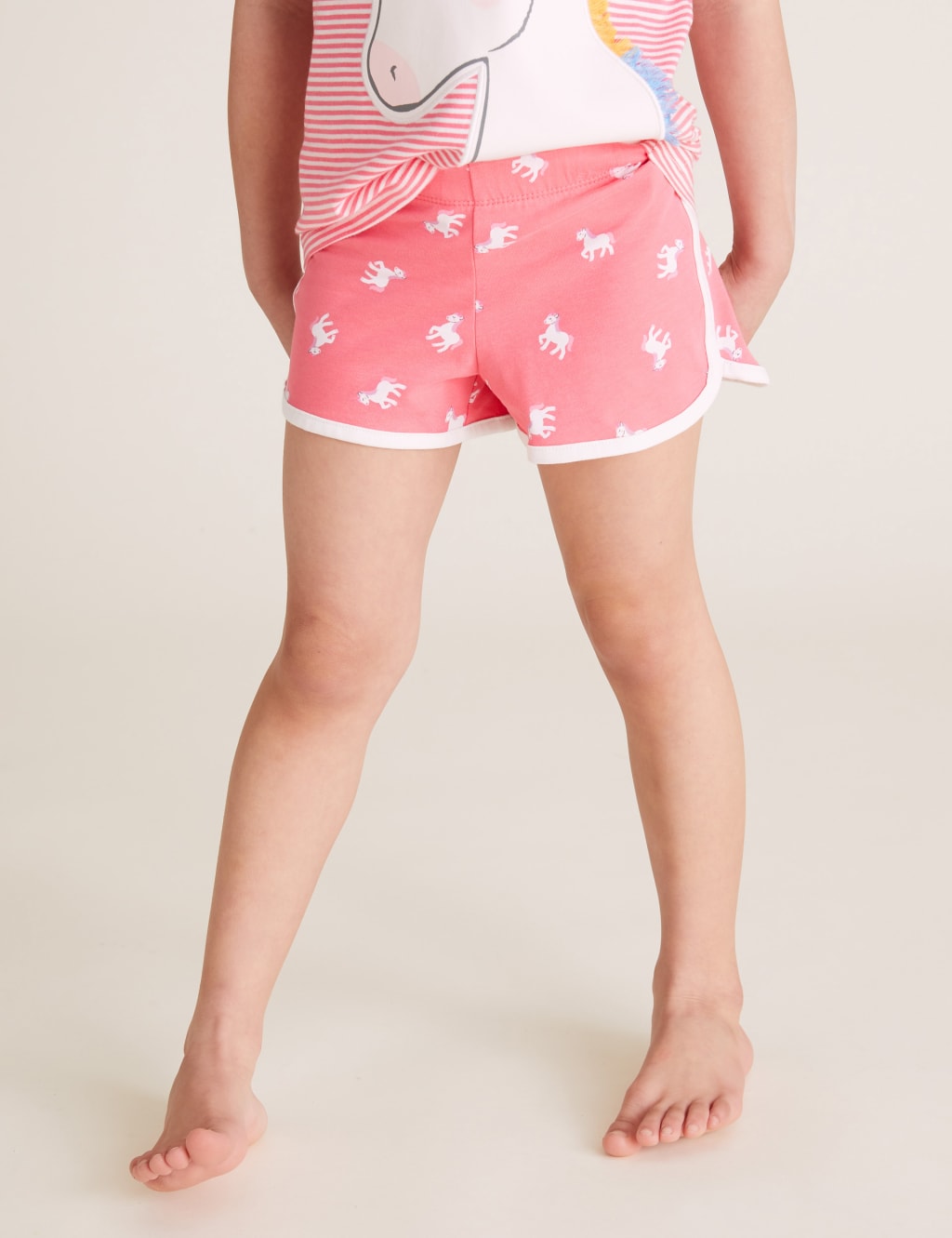 Pure Cotton Unicorn Short Pyjama Set (1-7 Yrs) 4 of 5
