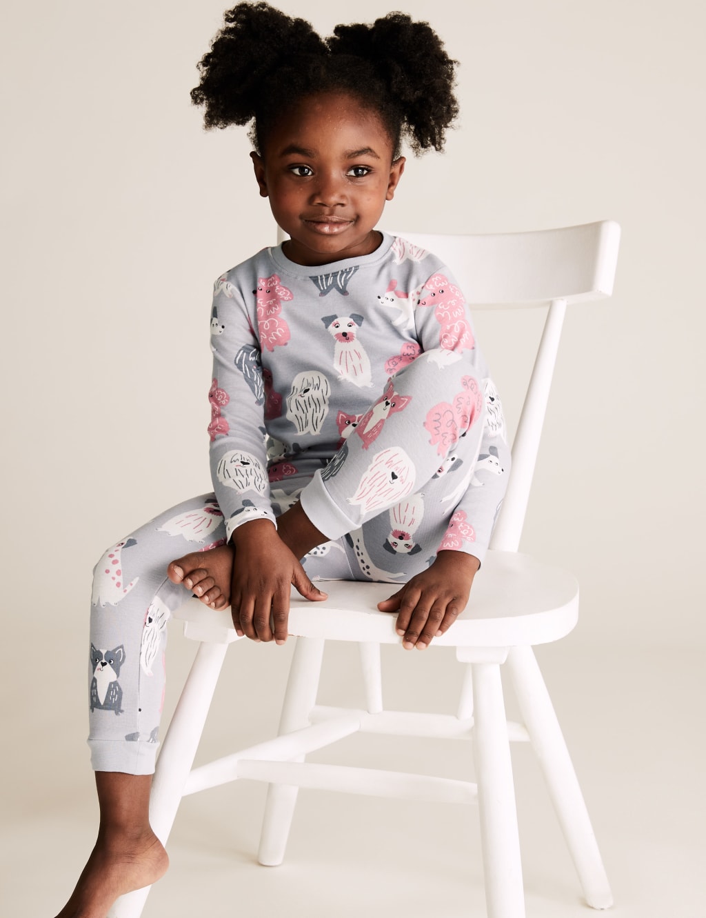 3pk Pure Cotton Dog Print Pyjama Sets (1-7 Yrs) 4 of 6