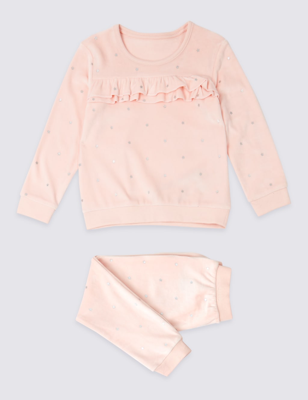 Velour Ruffle Pyjamas (1-7 Years) 1 of 1
