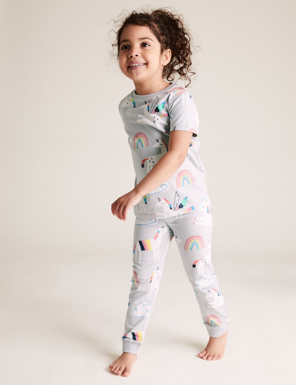 3pk Pure Cotton Unicorn Pyjama Sets (1-7 Yrs) 4 of 6
