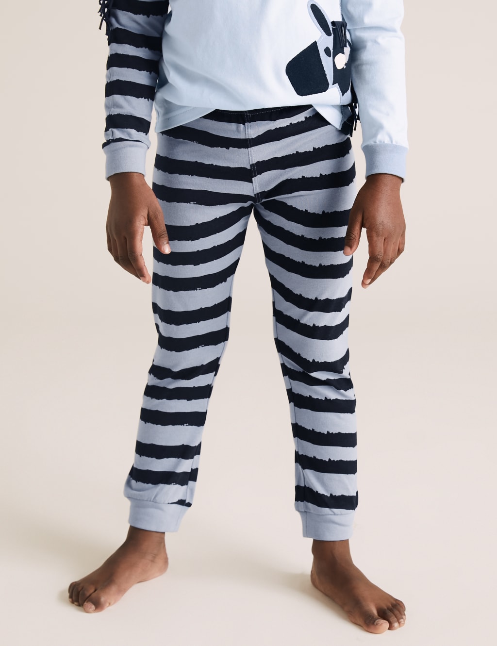 Pure Cotton Zebra Pyjama Set (1-7 Yrs) 4 of 4