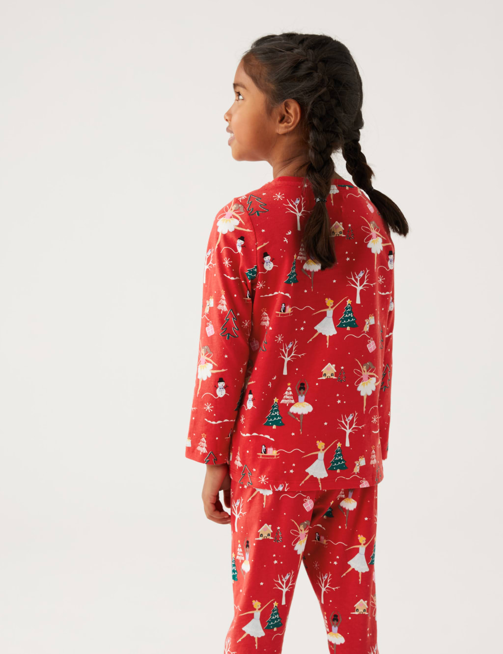 Pure Cotton Christmas Fairy Pyjamas 12 Mths 7 Yrs M S Collection M S