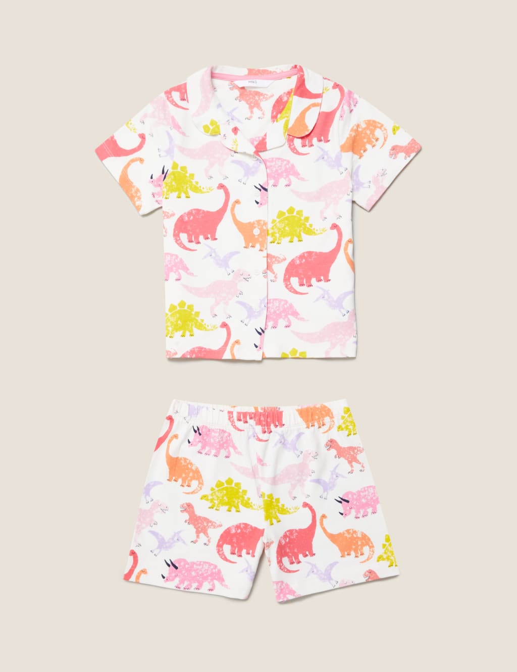 Cotton Dinosaur Short Pyjama Set (1-7 Yrs) 2 of 4