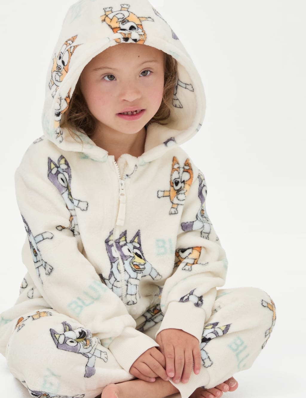 Bluey Fleece Onesie 3 8 Yrs