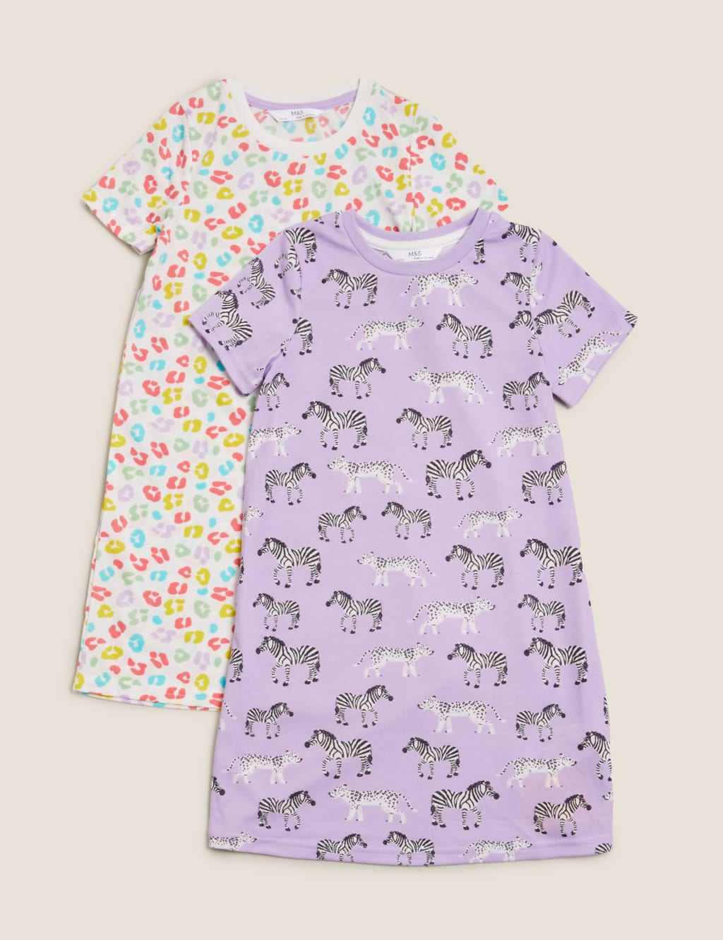 2pk Animal Nightdresses (1-7 Yrs) 1 of 5