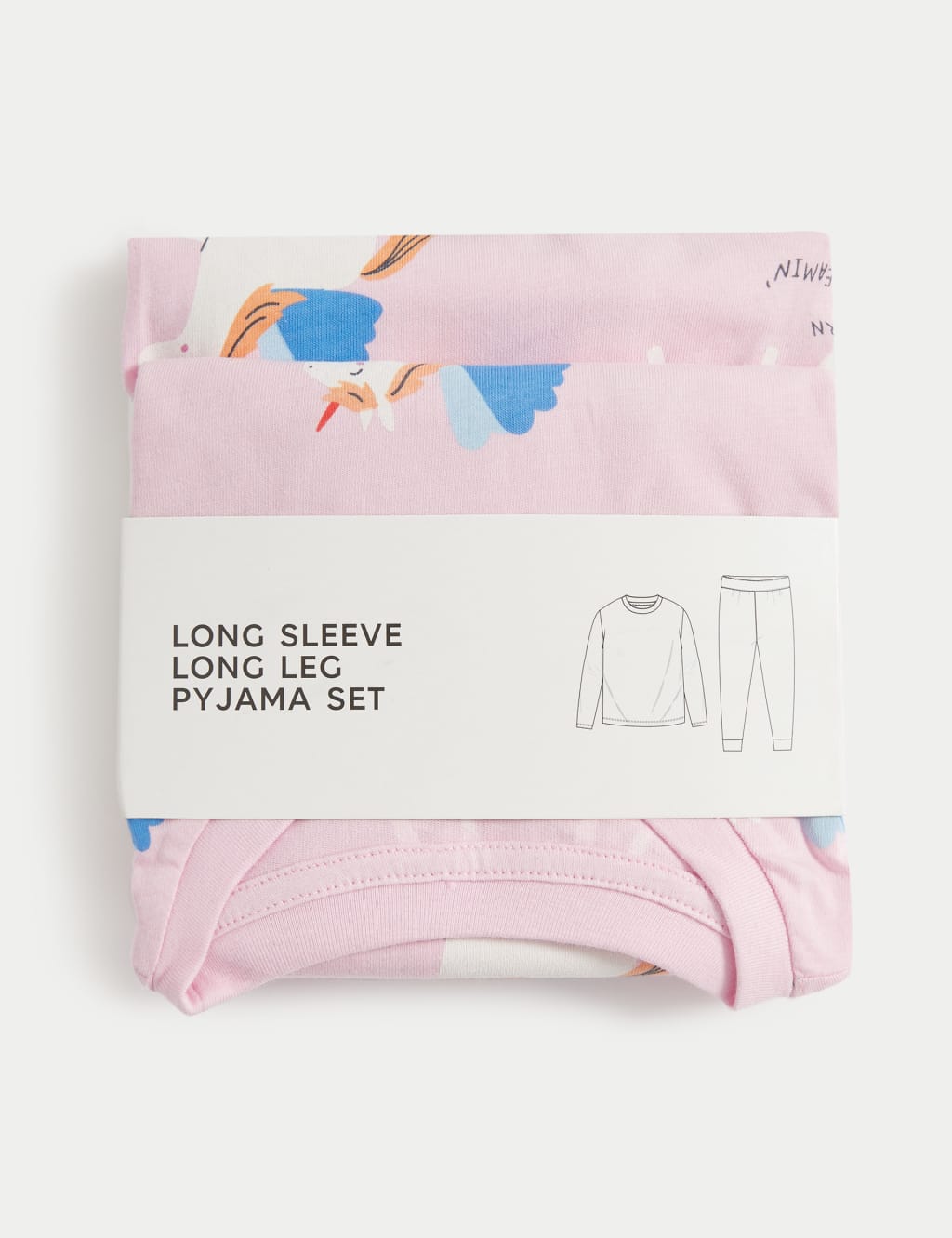 Pure Cotton Unicorn Pyjamas 1 8 Yrs M S Collection M S