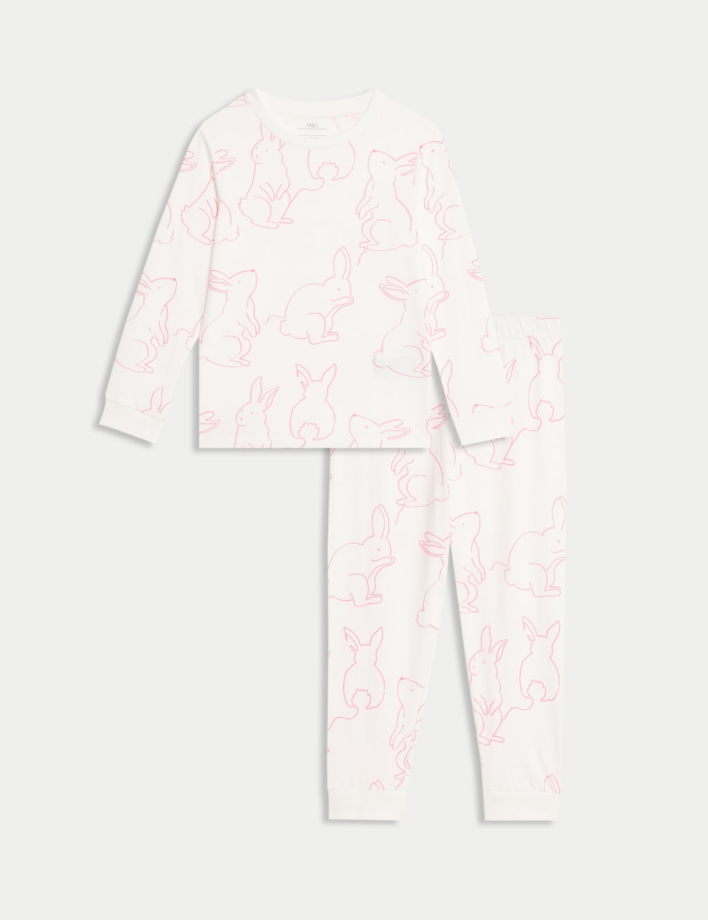 Pure Cotton Bunny Pyjamas (1-8 Yrs) 2 of 6