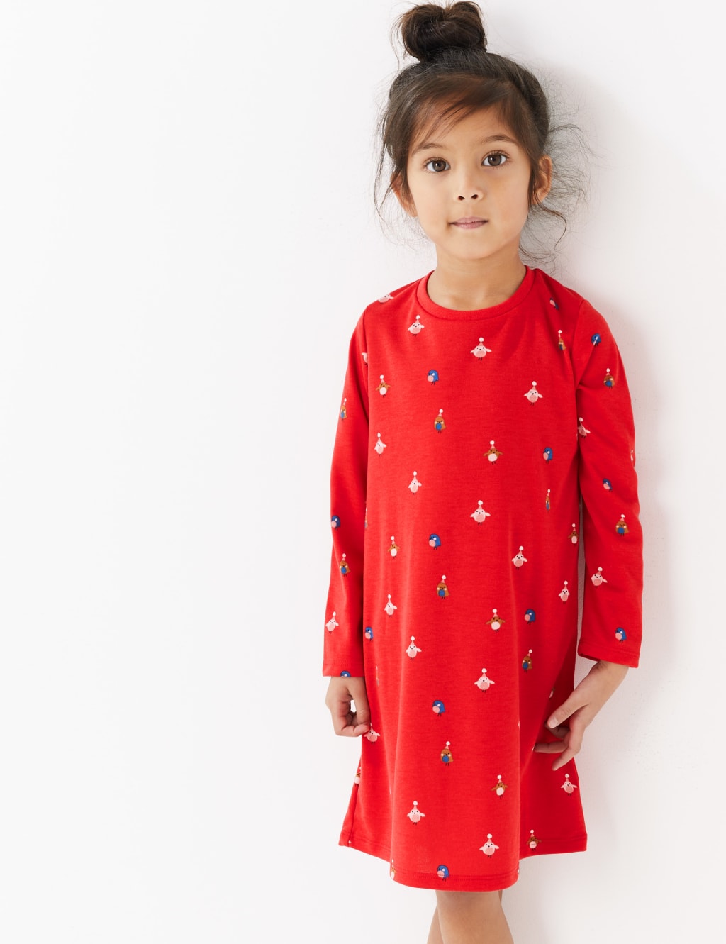 2 Pack Robin Print Nightdress (1-7 Years) 3 of 6