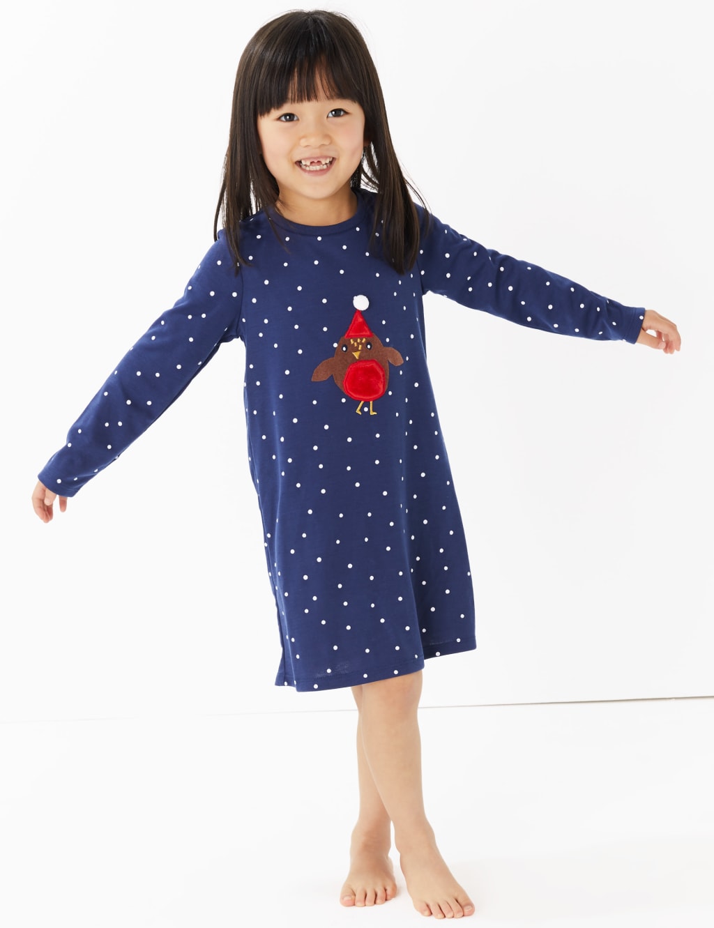 2 Pack Robin Print Nightdress (1-7 Years) 4 of 6