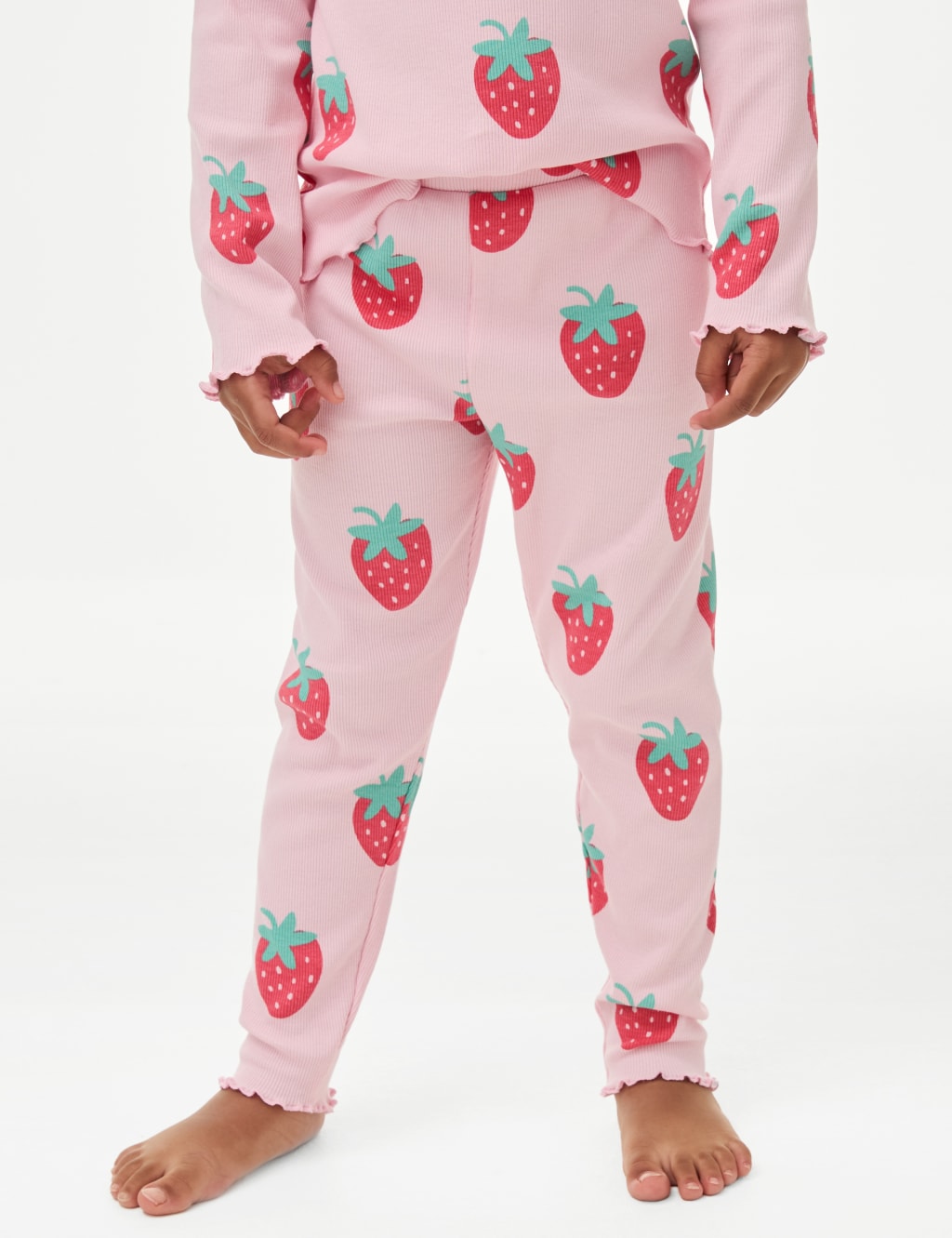 Pure Cotton Strawberry Pyjamas 12 Mths 8 Yrs