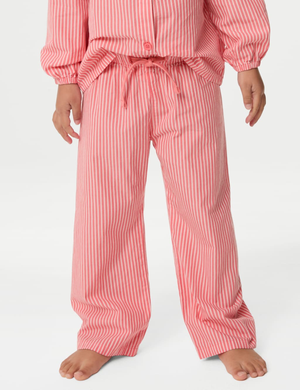Pure Cotton Striped Collared Pyjamas (1-8 Yrs) 4 of 4
