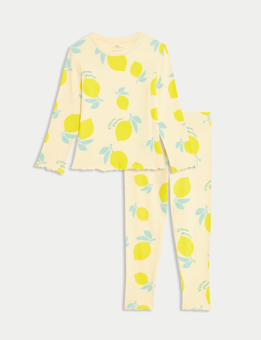 Cotton Rich Lemon Pyjamas (1-8 Yrs) 2 of 5