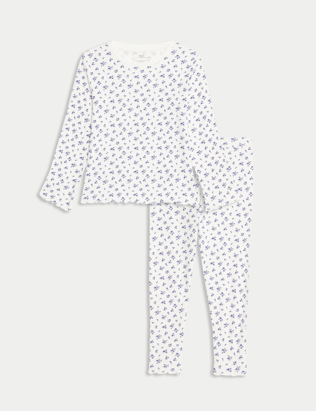 Cotton Rich Floral Pyjamas (1-8 Yrs) 2 of 6