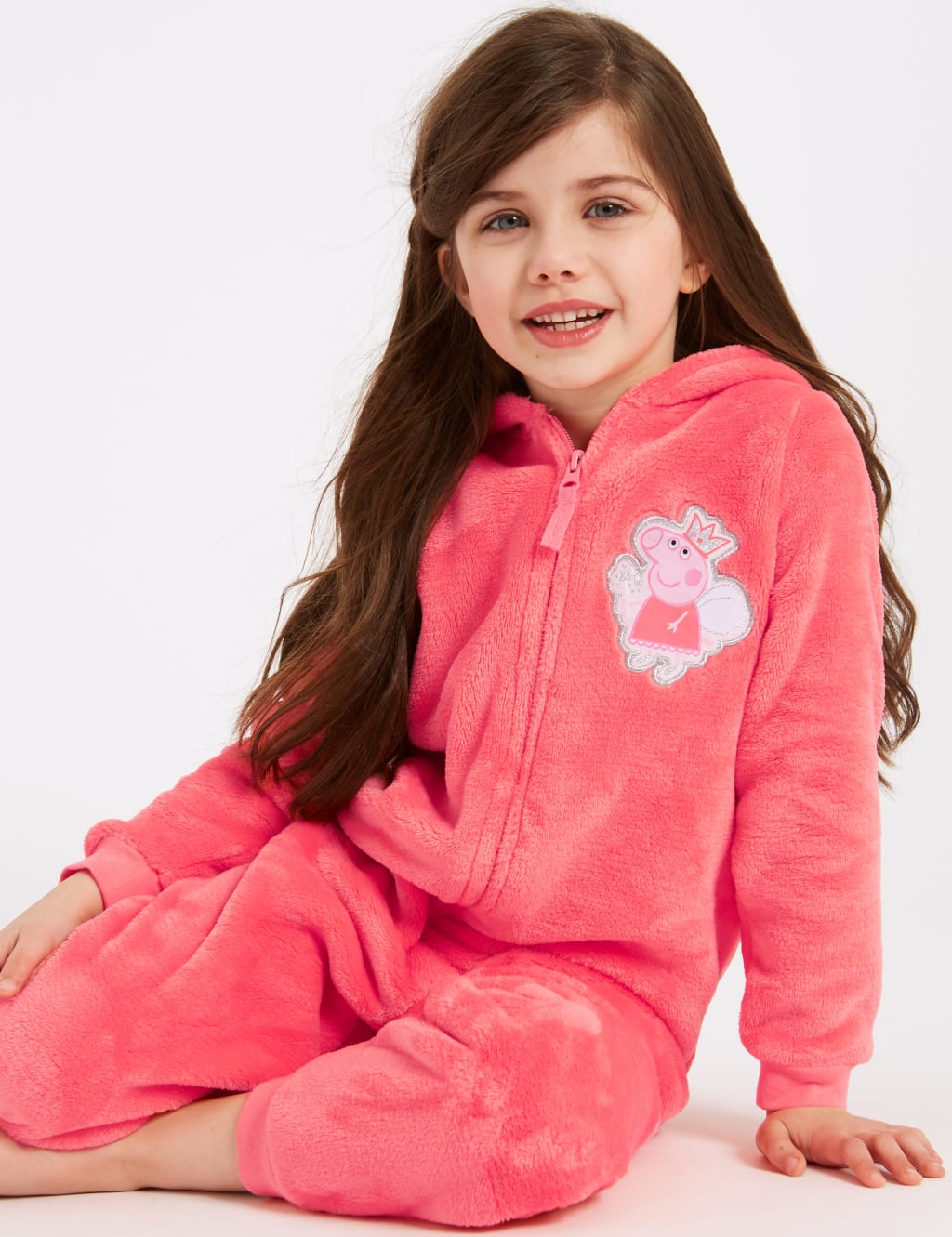 Peppa Pig™ Hooded Onesie (1-7 Years) 1 of 4