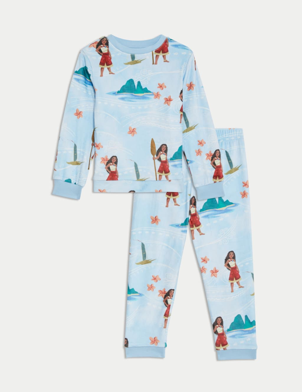 Disney Princess Moana™ Velour Pyjamas (2-8 Yrs) 2 of 5