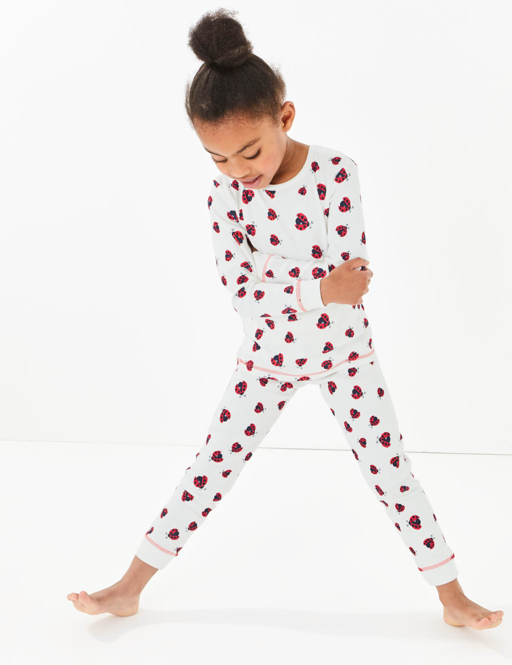 2 Pack Ladybird Pyjama Set 1 7 Years M S