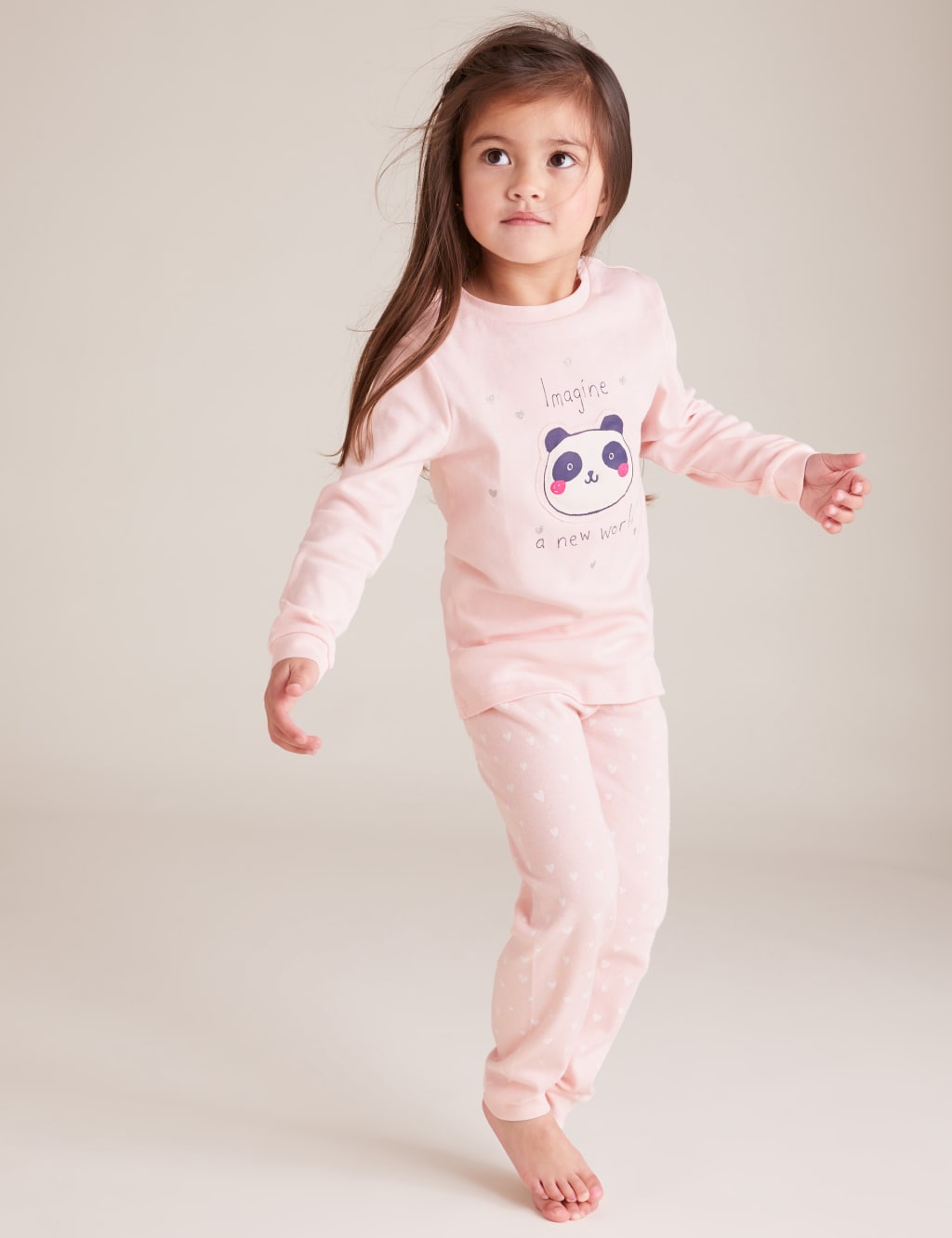 2pk Pure Cotton Panda Pyjama Sets (1-7 Yrs) 2 of 5