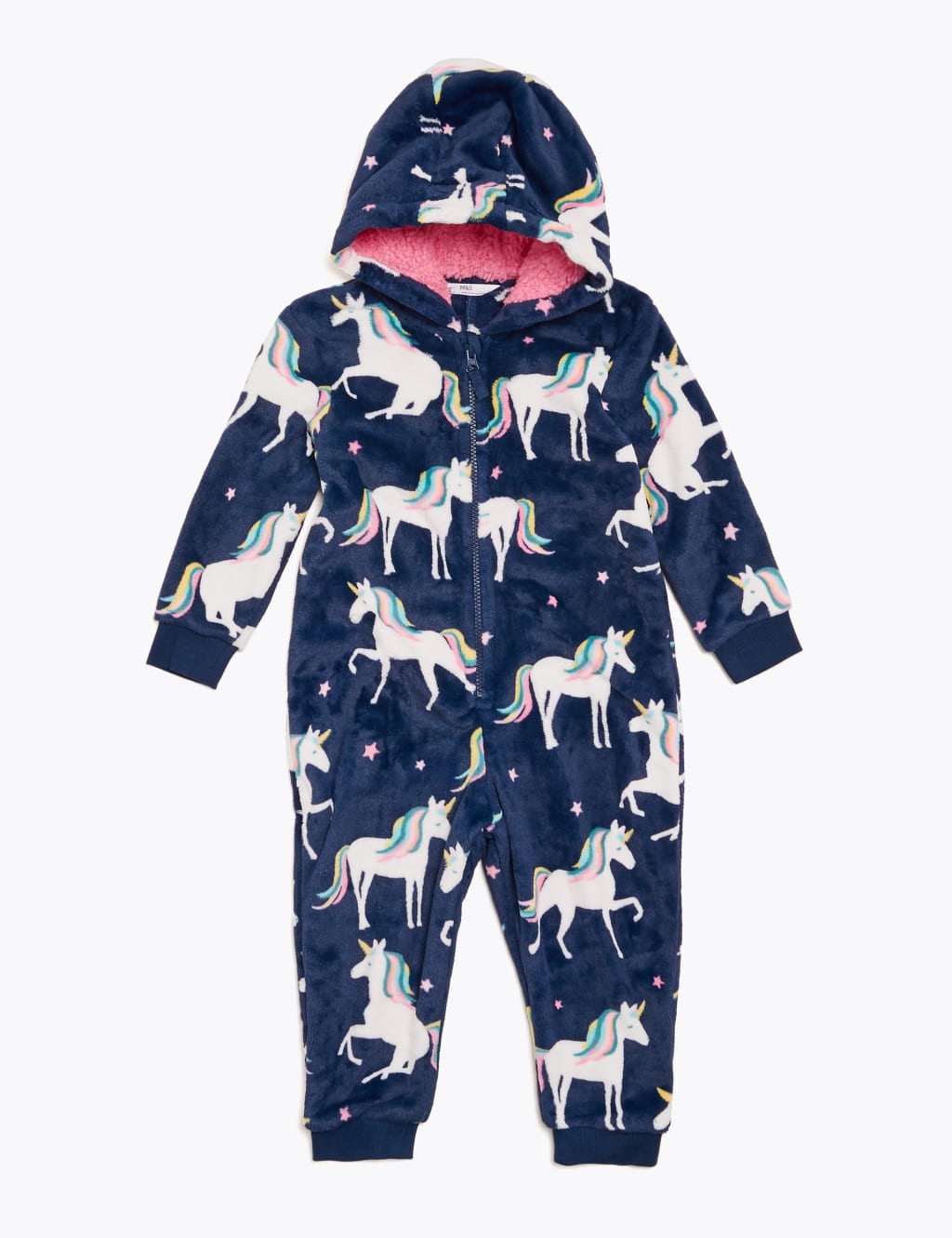 Fleece Unicorn Onesie 1 7 Yrs M S