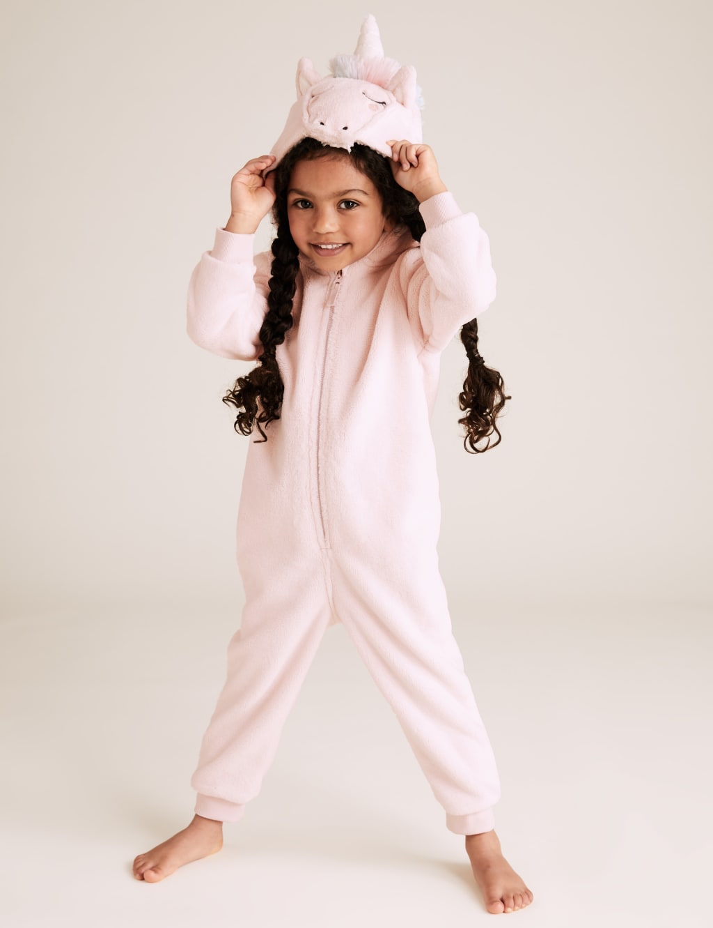 Fleece Unicorn Onesie 1 7 Yrs M S