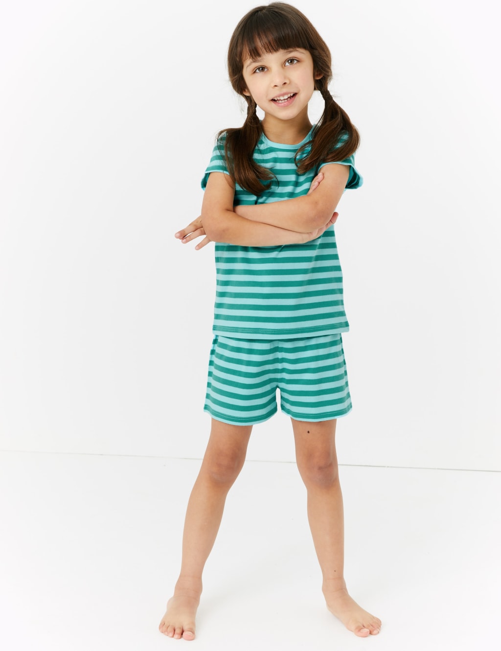 3 Pack Cotton Striped Short Pyjama Sets (1-7 Yrs) 3 of 6