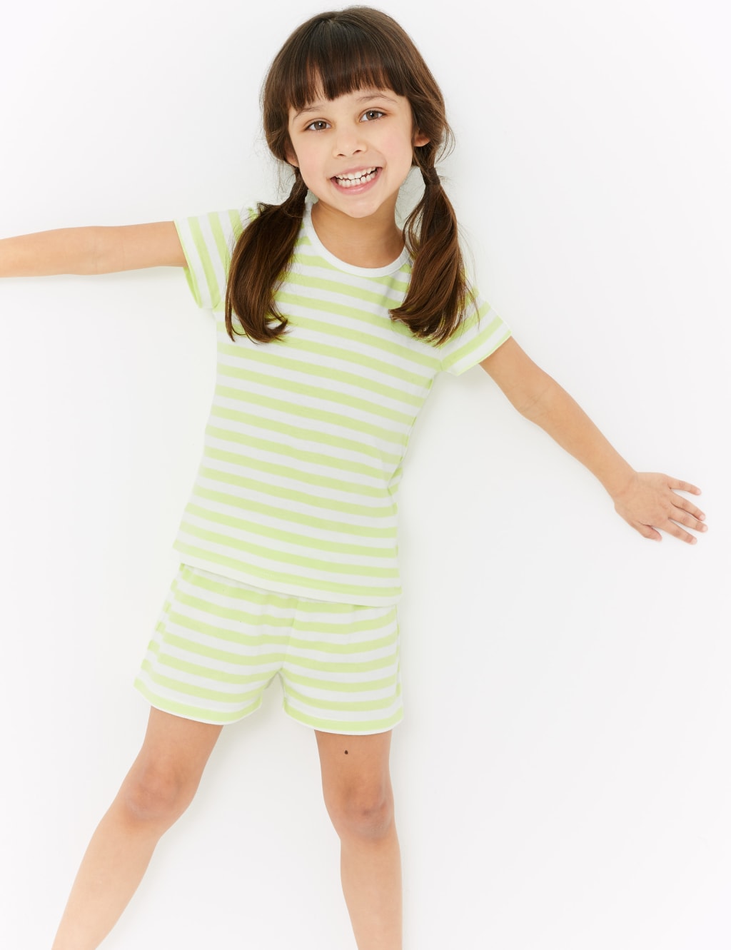 3 Pack Cotton Striped Short Pyjama Sets (1-7 Yrs) 4 of 6