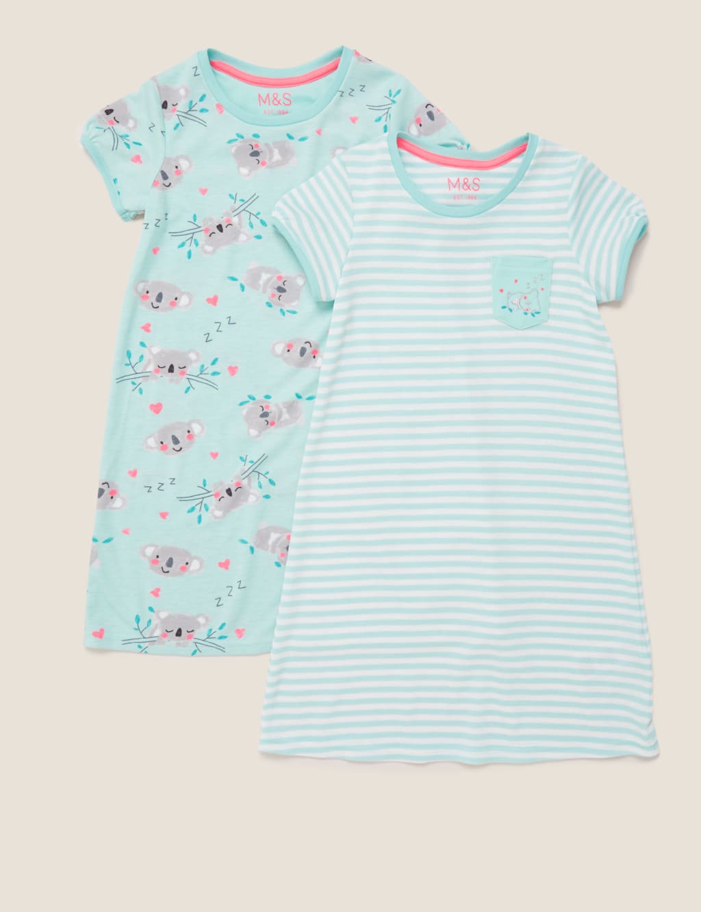 2pk Koala Nightdresses (1-7 Yrs) 1 of 5