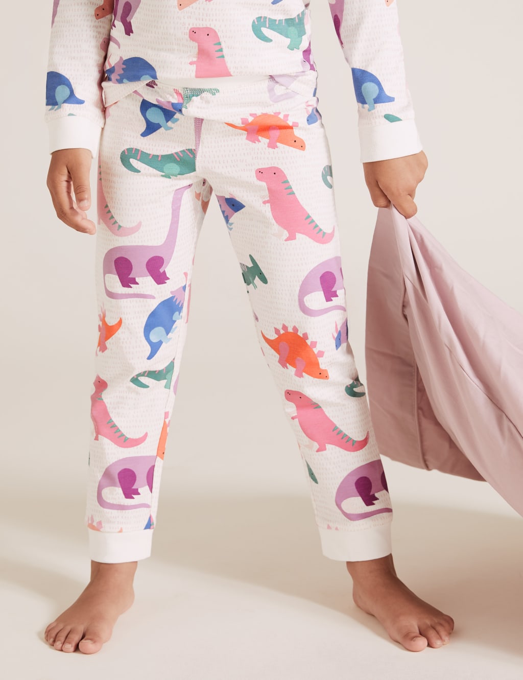 Cotton Dinosaur Print Pyjama Set (1-7 Yrs) 4 of 4