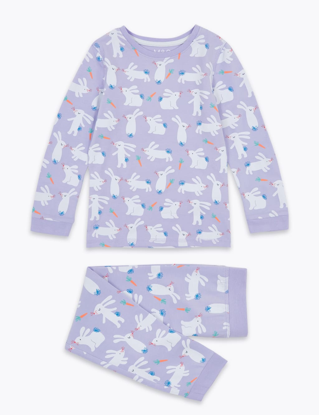 Cotton Rich Bunny Print Pyjamas (1-7 Yrs) 2 of 4