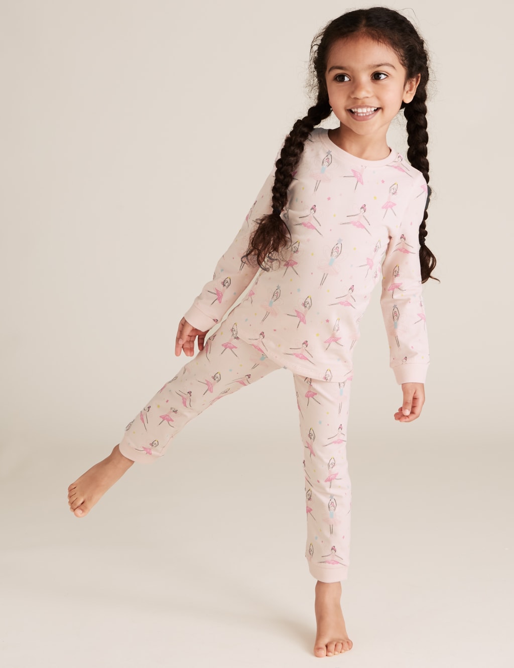 Cotton Rich Fairy Ballerina Pyjama Set 1 7 Yrs M S