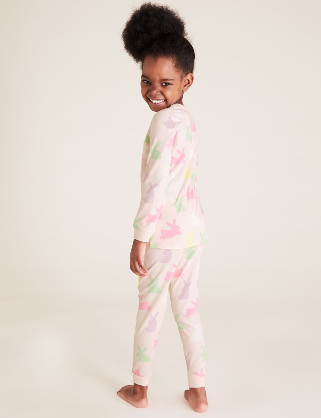 Cotton Bunny Print Pyjama Set (1-7 Yrs) 3 of 4
