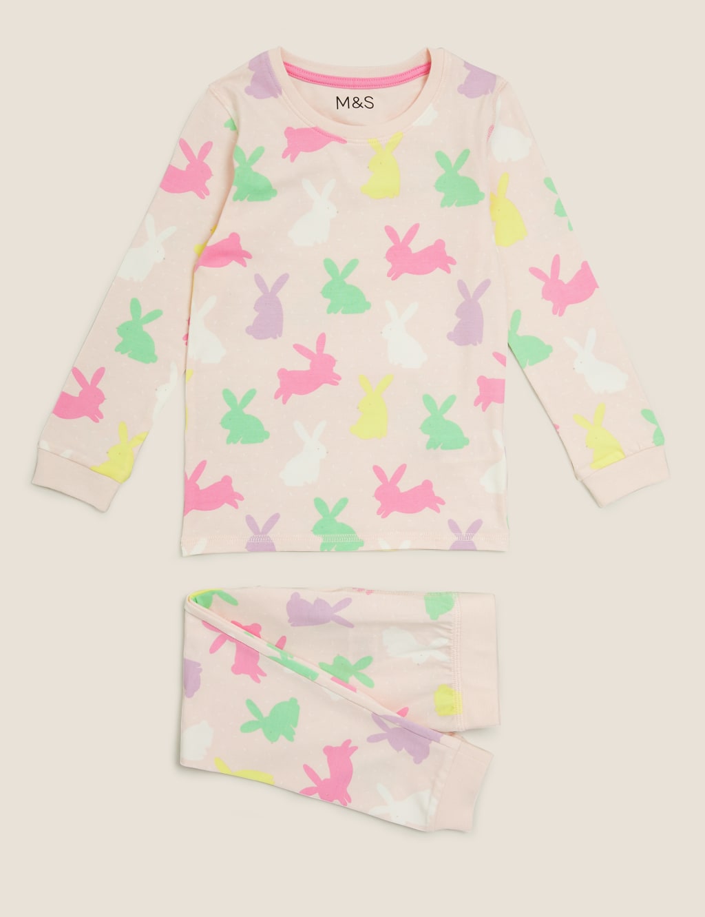 Cotton Bunny Print Pyjama Set (1-7 Yrs) 2 of 4