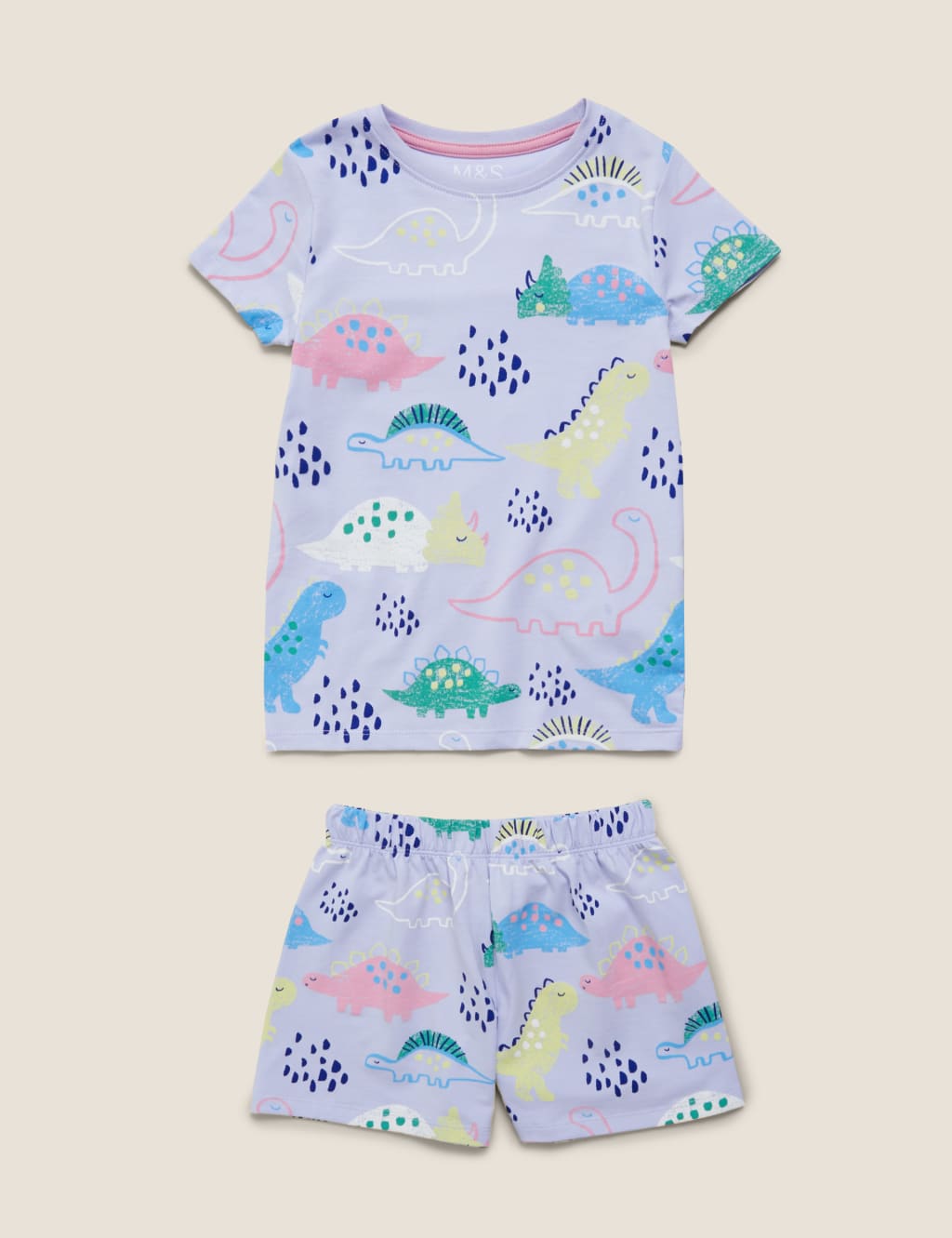 Cotton Dinosaur Short Pyjama Set (1-7 Yrs) 2 of 5