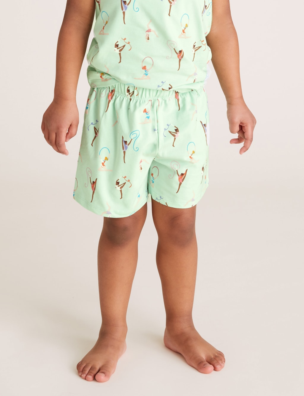 Cotton Gymnast Print Short Pyjama Set (1-7 Yrs) 4 of 4