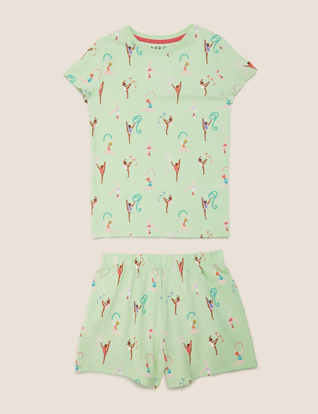 Cotton Gymnast Print Short Pyjama Set (1-7 Yrs) 2 of 4