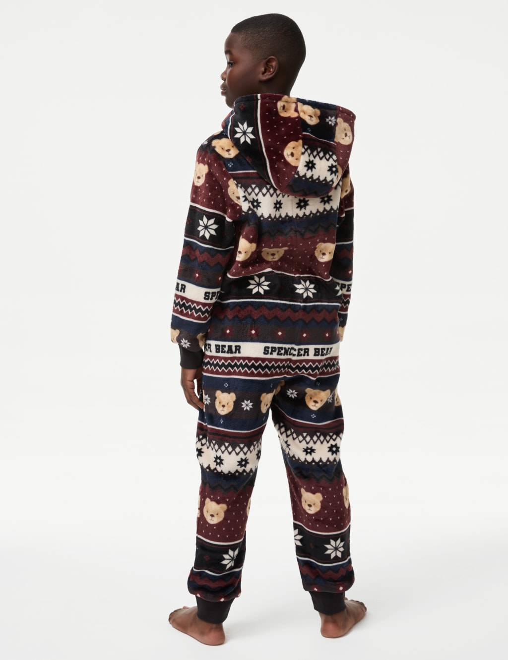 Spencer Bear Hooded Onesie 1 16 Yrs