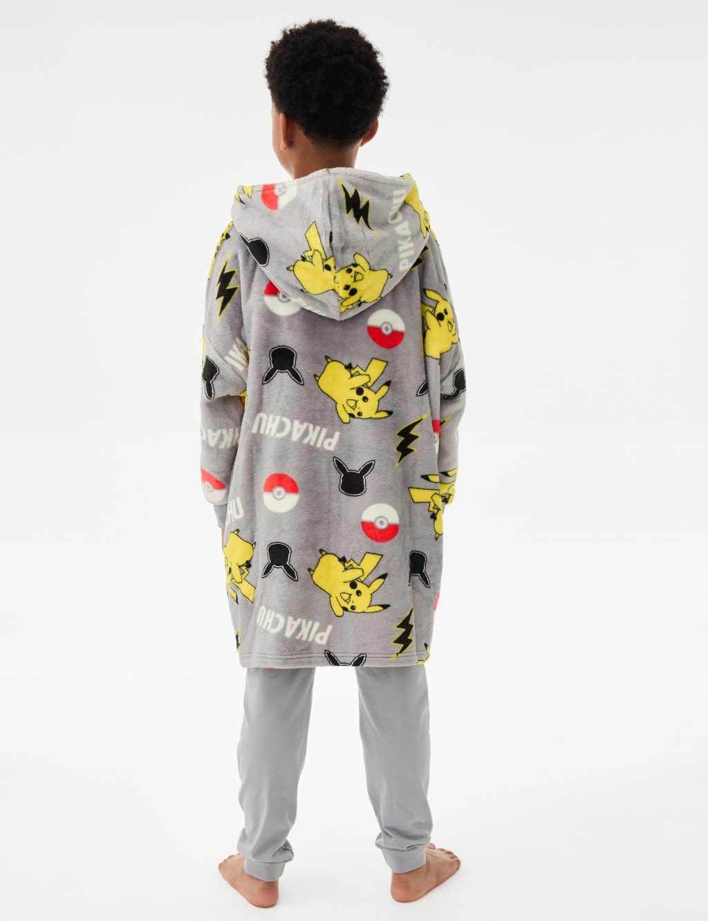 Pokemon Oversized Fleece Hoodie 7 16 Yrs M S Collection M S