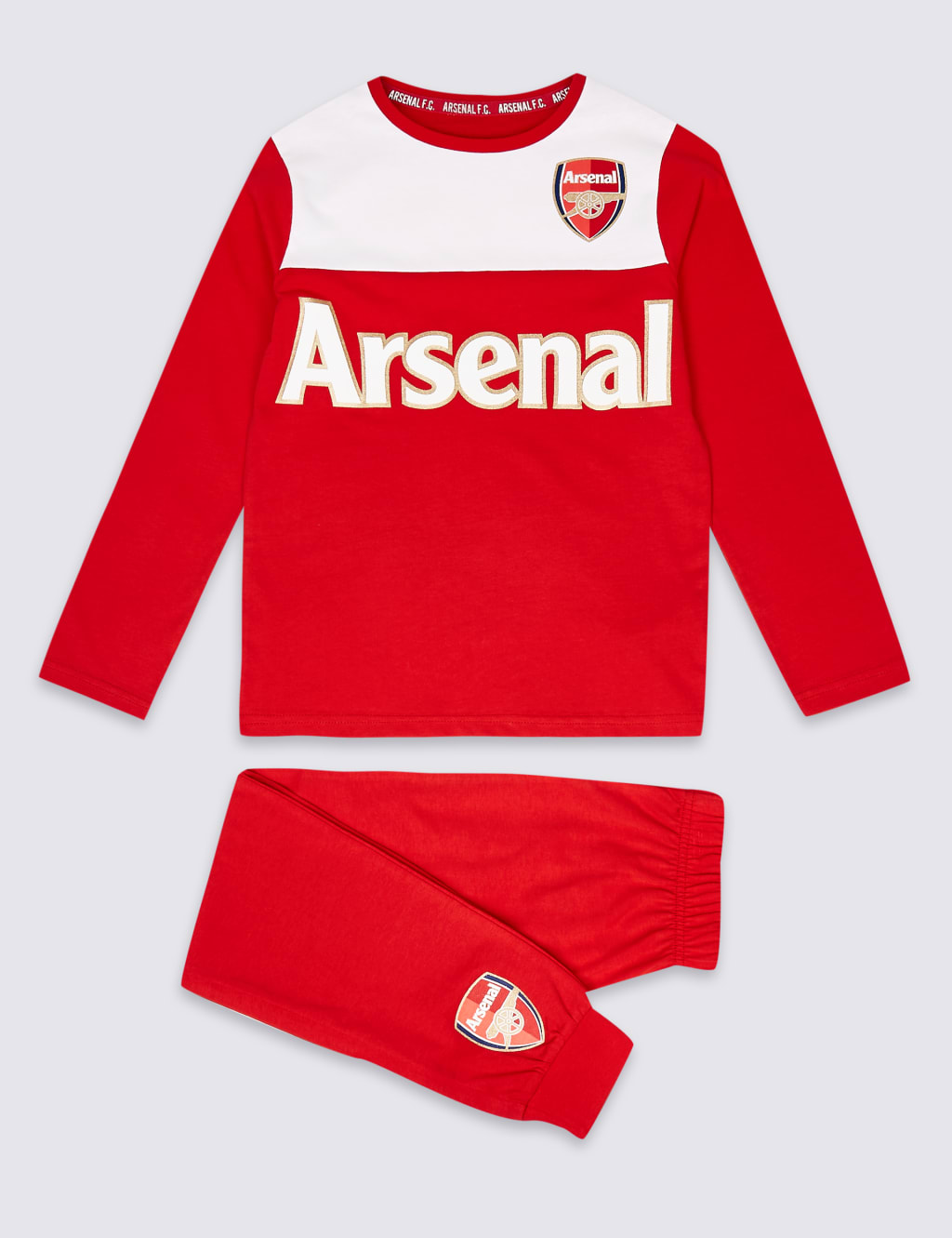 Baby arsenal pyjamas top