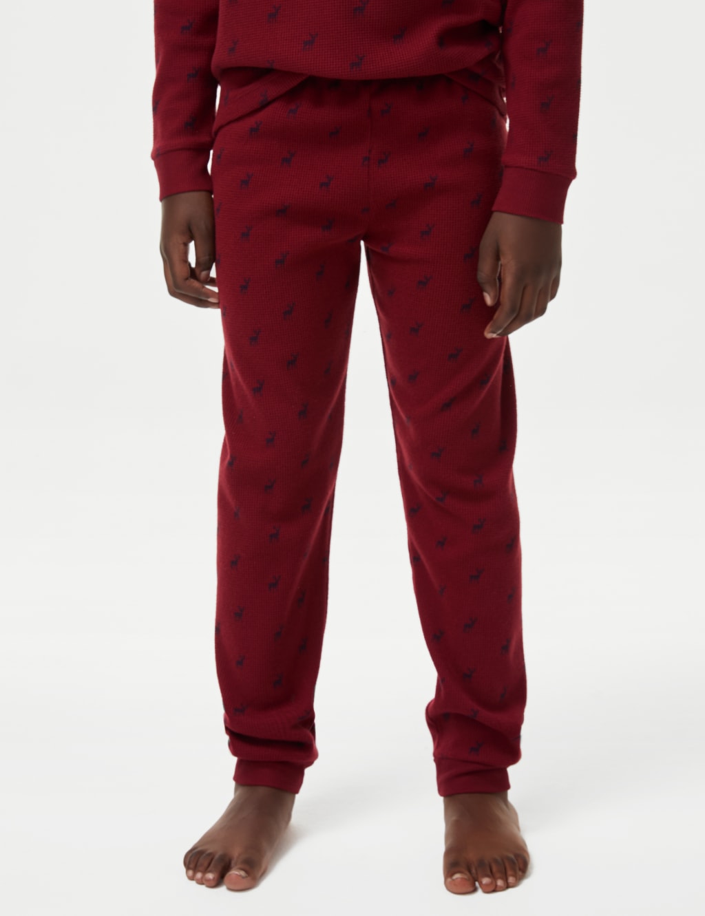 Cosy Waffle Stag Pyjamas 1 16 Yrs M S Collection M S