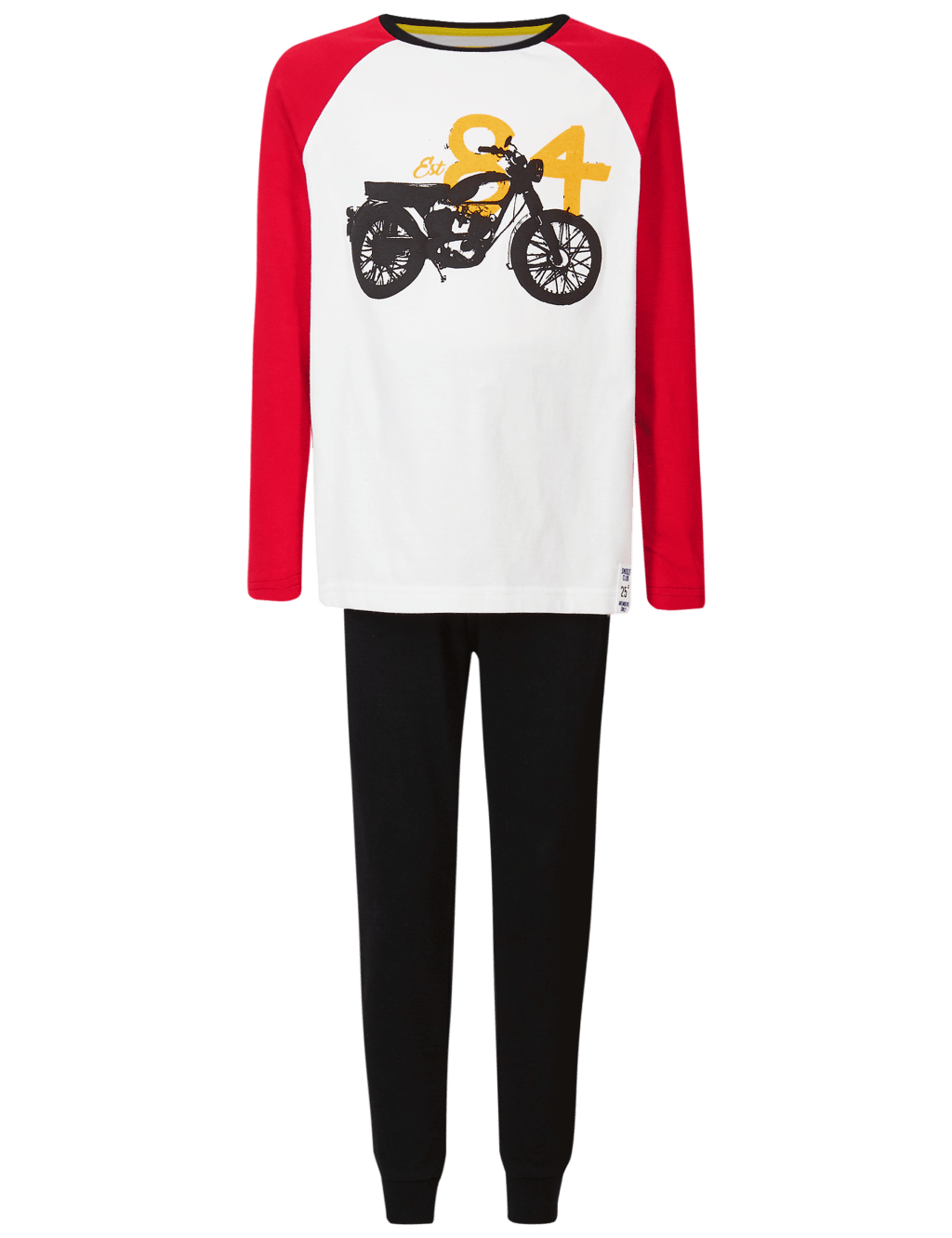 Pure Cotton Bike Print Pyjamas (3-16 Years) 4 of 5