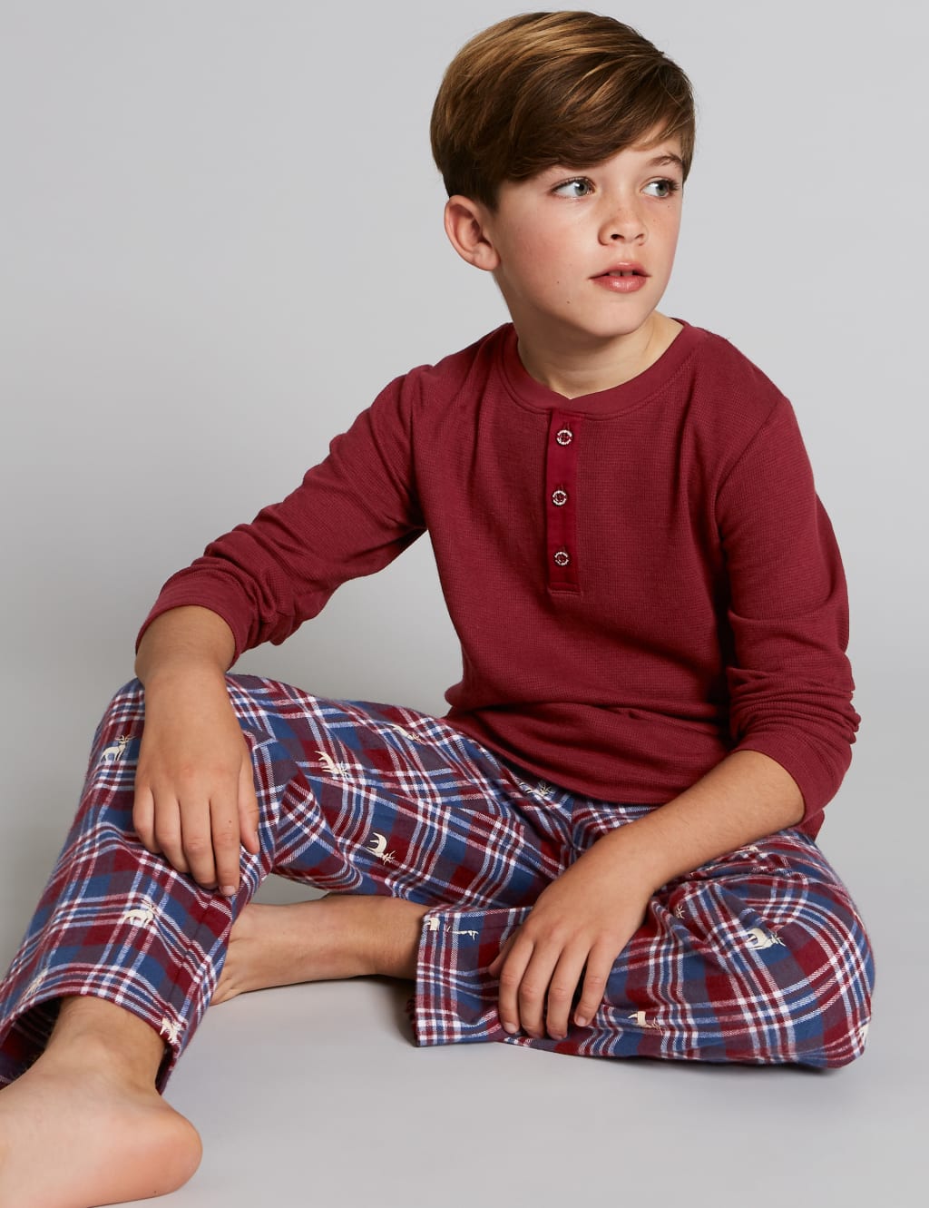 Checked Pyjamas 1 16 Years Autograph M S
