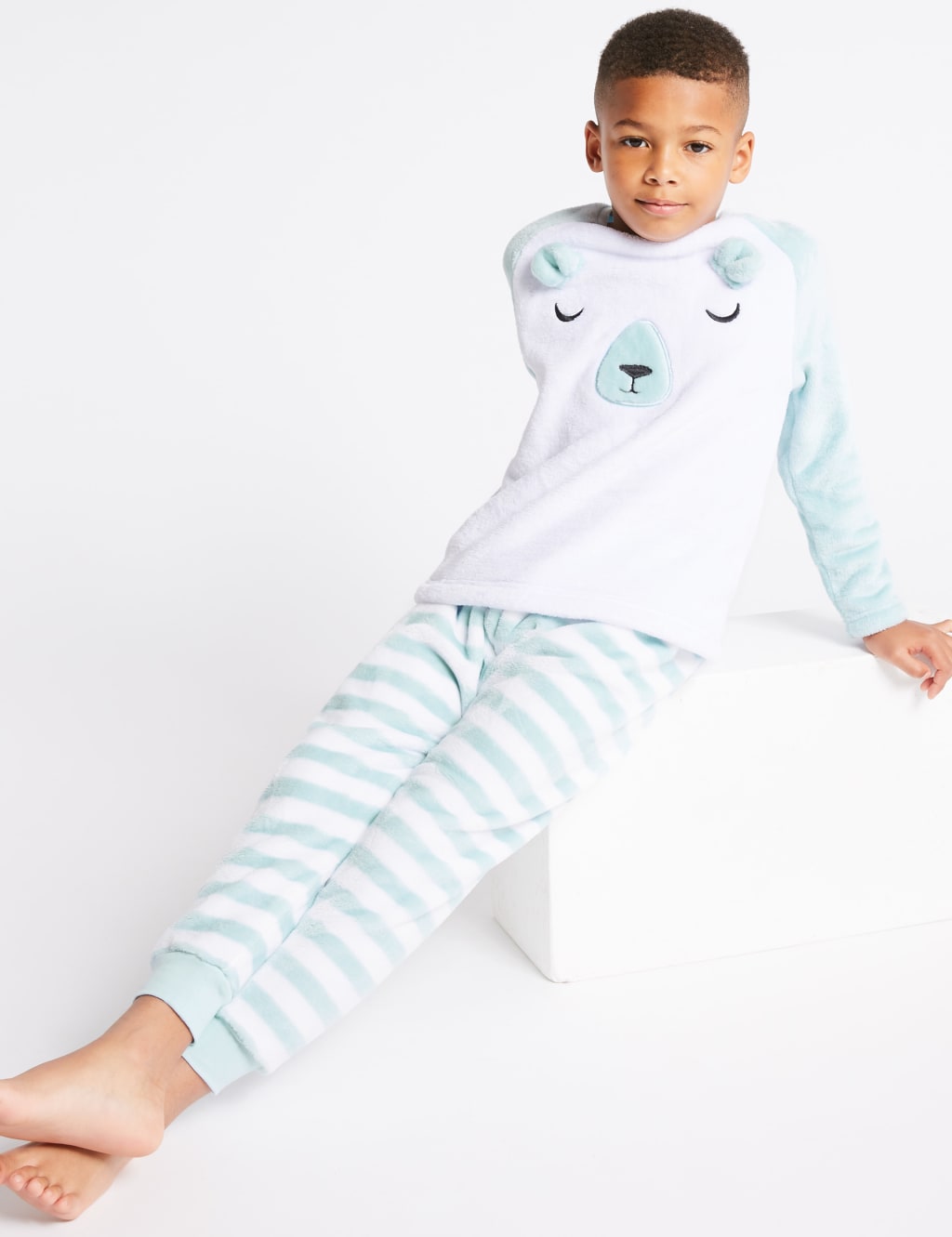 Marks and spencer fleece pyjamas clearance