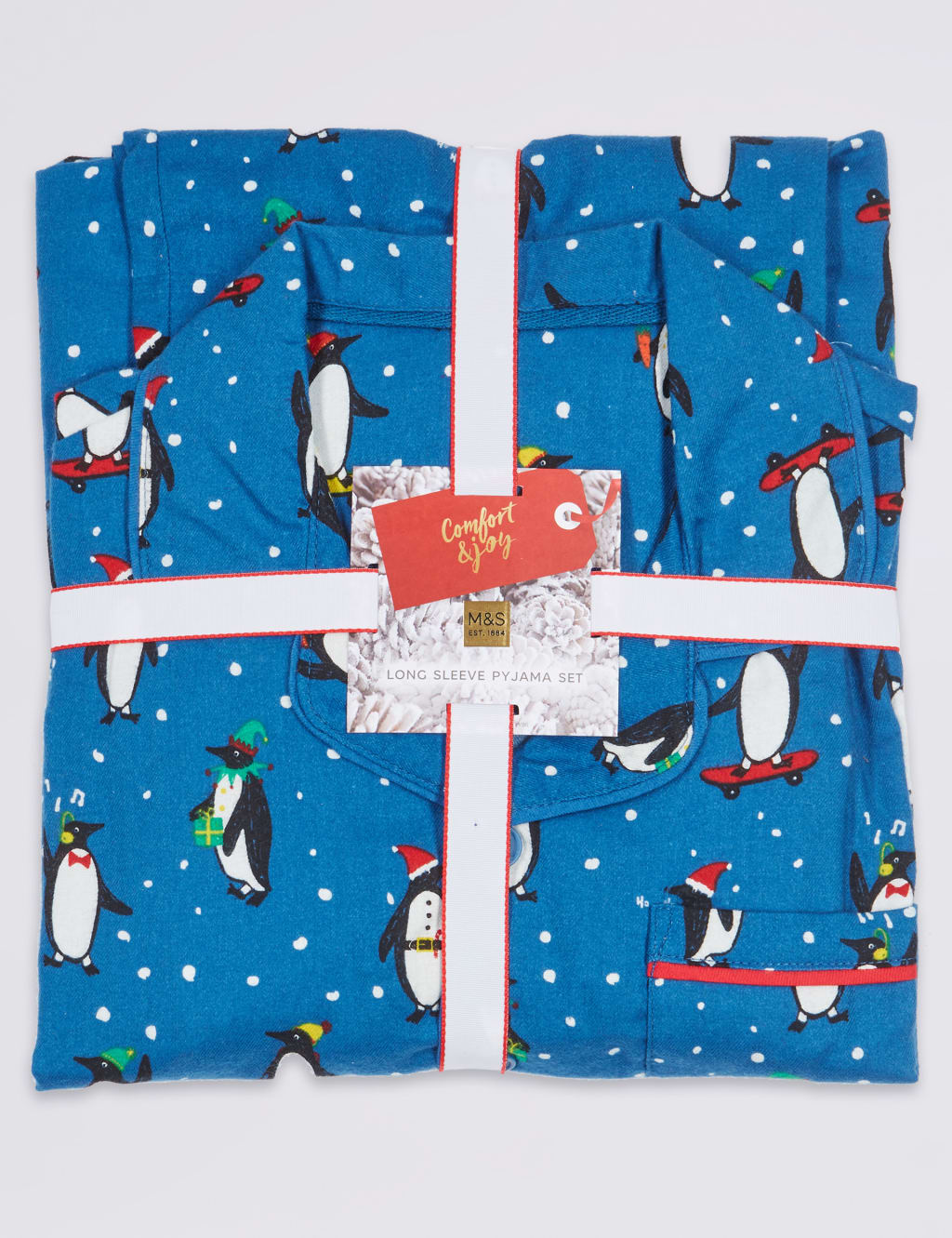 Pure Cotton Penguin Pyjamas (1-16 Years) 5 of 7